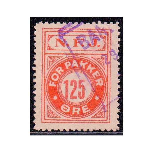N.F.J. - ( Nordfynske Jernbane ) - For Pakker - 125 re - Stemplet