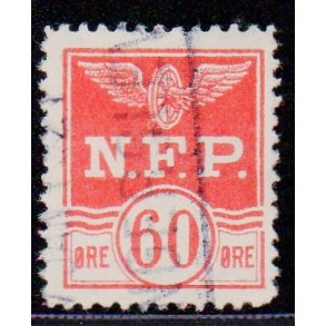 N.F.P. - ( Nordjyllands Forenede Privatbaner ) - Banemrke - 60 re - Stemplet