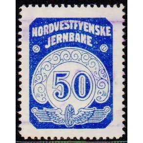 Nordvestfynske Jernbane - Banemrke - 50 re - Stemplet