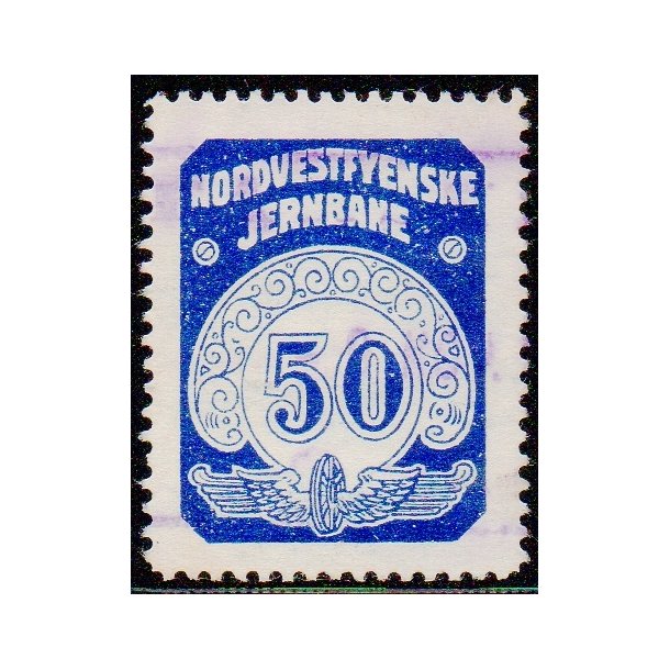 Nordvestfynske Jernbane - Banemrke - 50 re - Stemplet
