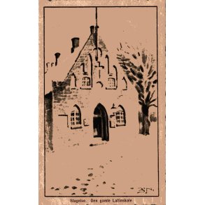 Brndum-Nielsen - Slagelse - Den gamle Latinskole - Stender u/n - Brugt - Svagt Hjrne !