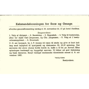 Kbmandsforeningen for Sor og Omegn - Helsagskort u/n - Brugt