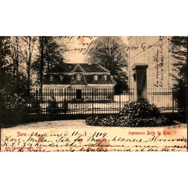 Sor - Ingemanns Bolig og Grav - Clausen 1533  - Brugt