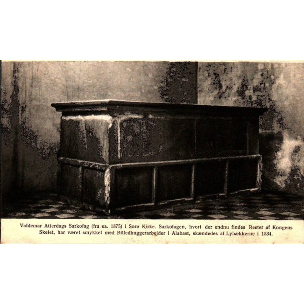 Valdemar Atterdags Sarkofag i Sor Kirke - N.P. Larsen u/n - Ubrugt