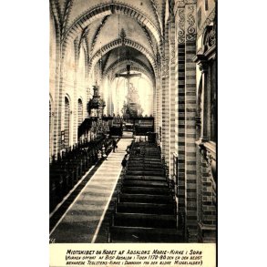 Midtskibet og Koret i Sor Kirke - N.P. Larsen 2 - Ubrugt