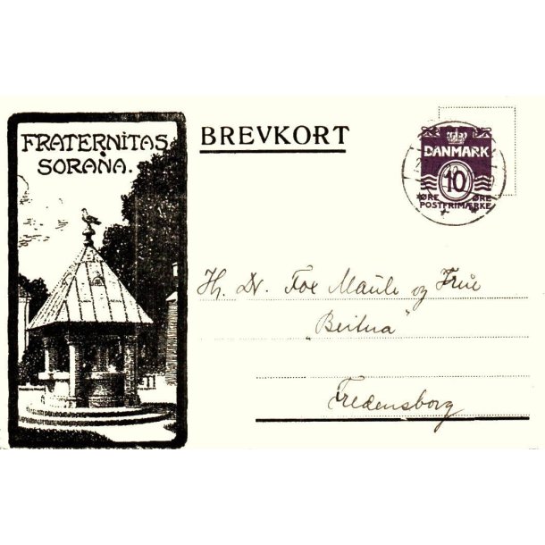 Fraternitas Sorana - Helsagskort u/n - Brugt