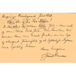 Fraternitas Sorana - Helsagskort u/n - Brugt