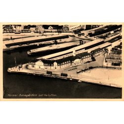 Korsr - Banegaarden set fra Luften - Jernbanekiosken 1458 - Ubrugt