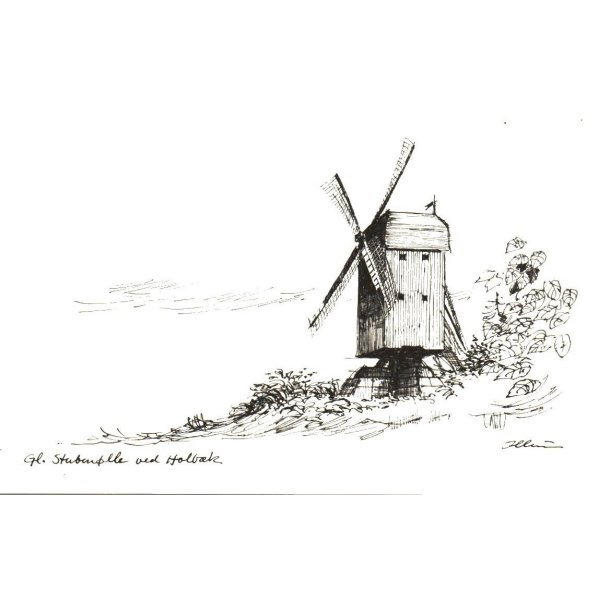 Illum - Gl- Stubmlle ved Holbk - Dansk Smandskirke u/n - Ubrugt