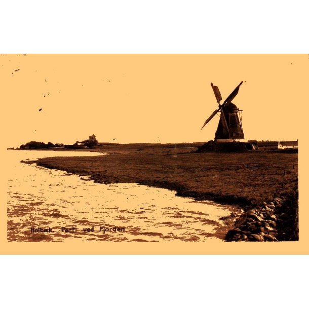 Holb�k - Parti fra Fjorden - Kunstnerbrevkort 12695 - Brugt