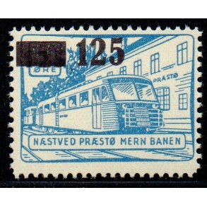 Nstved - Prst - Mern Banen - 50 re overstemplet til 125 re - Ustemplet