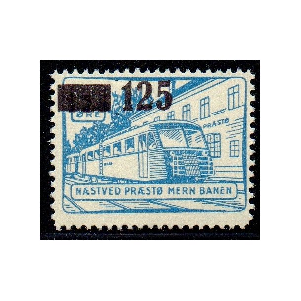 Nstved - Prst - Mern Banen - 50 re overstemplet til 125 re - Ustemplet