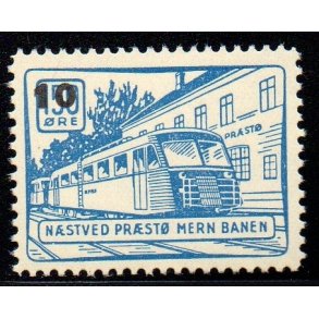 Nstved - Prst - Mern Banen - 150 re overstemplet til 10 re - Ustemplet