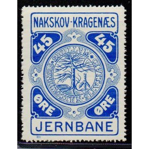 Nakskov - Kragens Jernbane - 45 re - Ustemplet