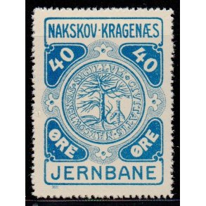 Nakskov - Kragens Jernbane - 40 re - Ustemplet