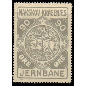 Nakskov - Kragens Jernbane - 90 re - Ustemplet
