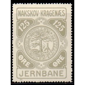Nakskov - Kragens Jernbane - 125 re - Ustemplet