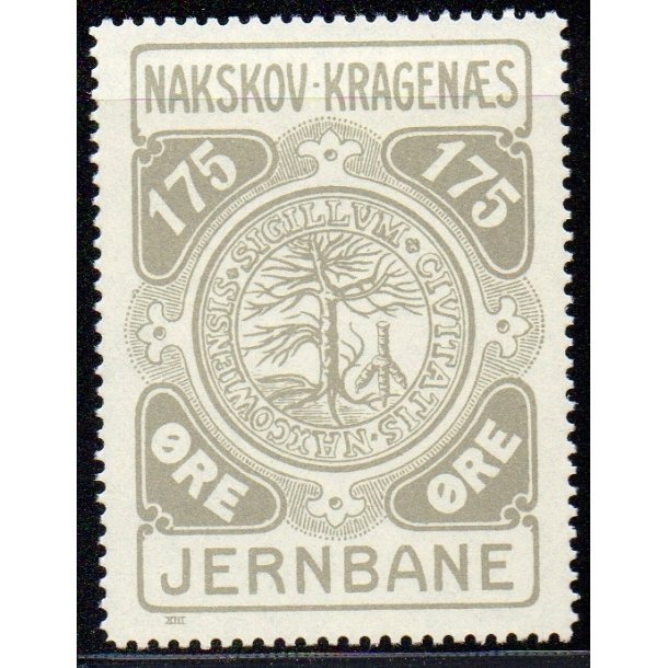 Nakskov - Kragens Jernbane - 175 re - Ustemplet