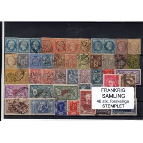 Frankrig Samling - 46  Stk. Stemplet