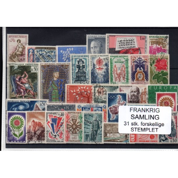 Frankrig Samling - 31 Stk. Stemplet