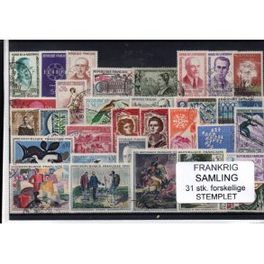 Frankrig Samling - 31 Stk. Stemplet