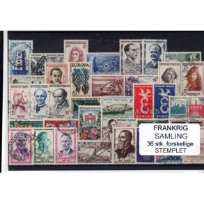 Frankrig Samling - 36 Stk. Stemplet