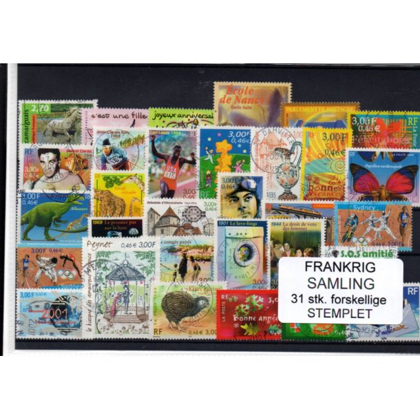 Frankrig Samling - 31 Stk. Stemplet