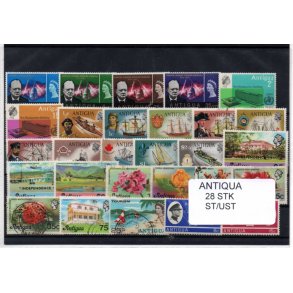 Antigua Samling - 28 Stk. Stemplet/Ustemplet