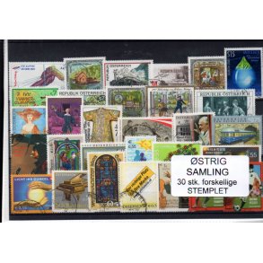 strig Samling - 30 Stk. forskellige Stemplet