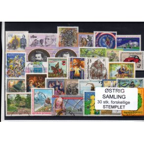 strig Samling - 30 Stk. forskellige Stemplet