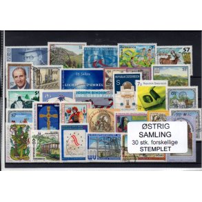 strig Samling - 30 Stk. forskellige Stemplet