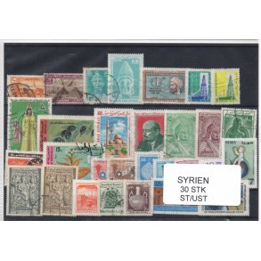 Syrien Samling - 30 Stk. Stemplet/ustemplet