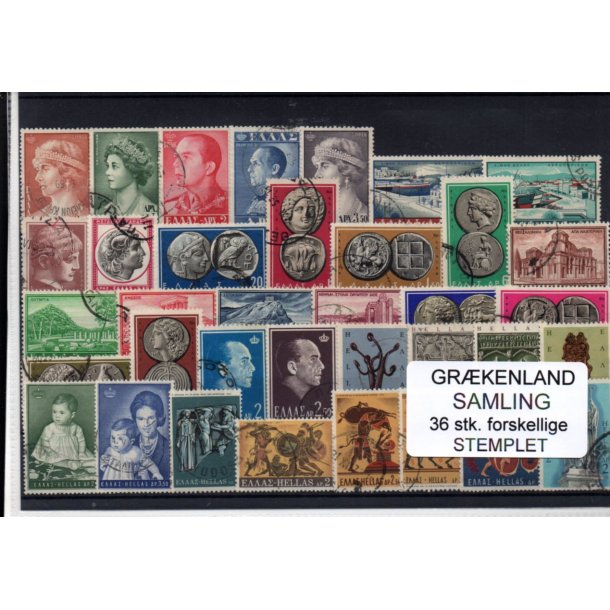 Grkenland Samling. 36 Stk. Stemplet