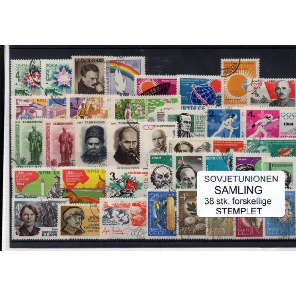 Rusland, Sovjet Samling 38 stk. - Stemplet