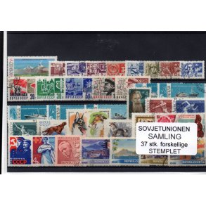 Rusland, Sovjet Samling 37 stk. - Stemplet