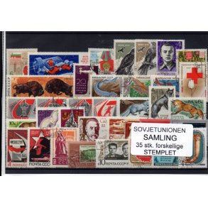 Rusland, Sovjet Samling 35 stk. - Stemplet