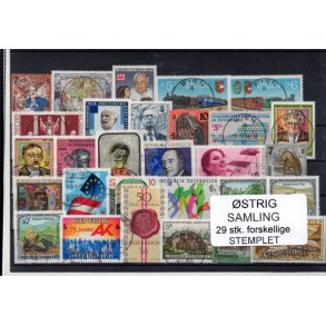 strig Samling - 29 Stk. forskellige Stemplet
