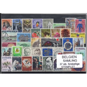 Belgien - Samling - 37 stk. Stemplet