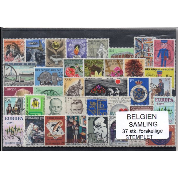 Belgien - Samling - 37 stk. Stemplet