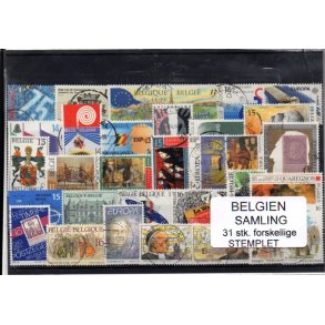 Belgien - Samling - 31 stk. Stemplet