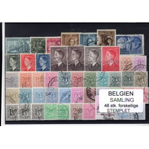 Belgien - Samling - 48 stk. Stemplet
