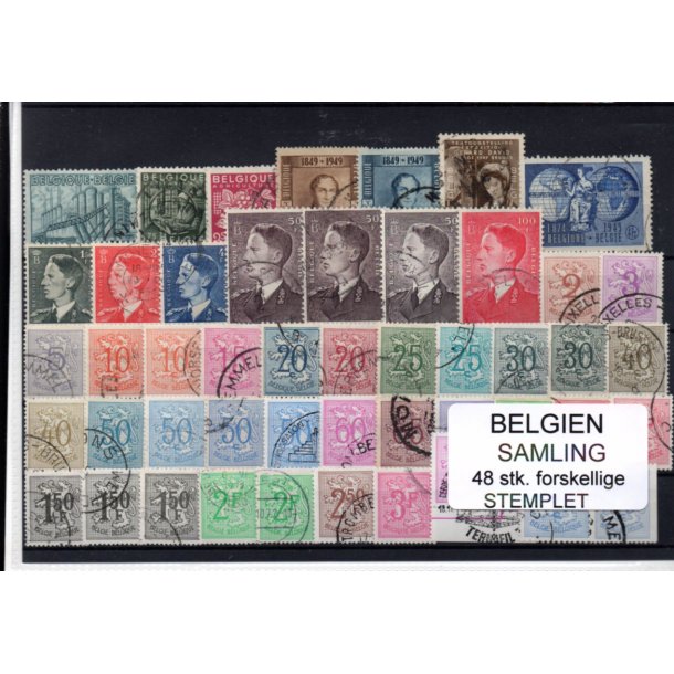 Belgien - Samling - 48 stk. Stemplet