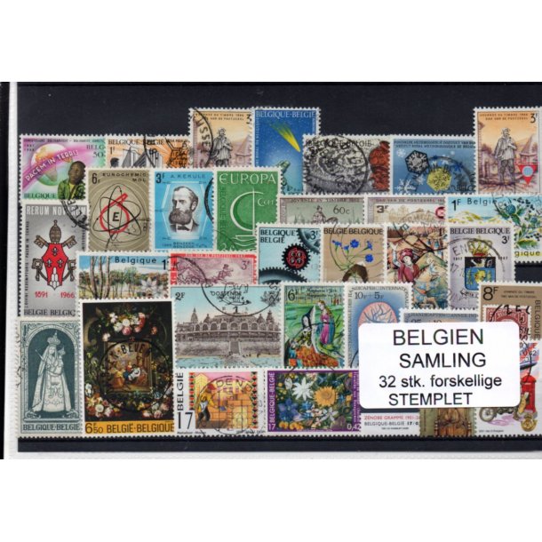 Belgien - Samling - 32 stk. Stemplet