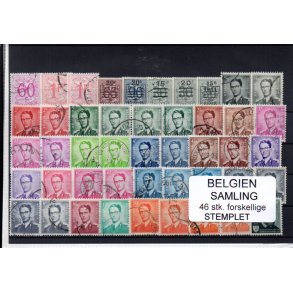 Belgien - Samling - 46 stk. Stemplet