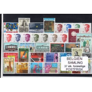 Belgien - Samling - 37 stk. Postfrisk