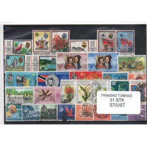 Trinidad Tobago Samling  31 Stk. Stemplet/Ustemplet