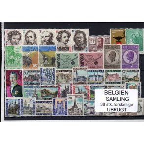 Belgien - Samling - 38 stk. Ubrugt