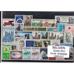Belgien - Samling - 32 stk. Ubrugt