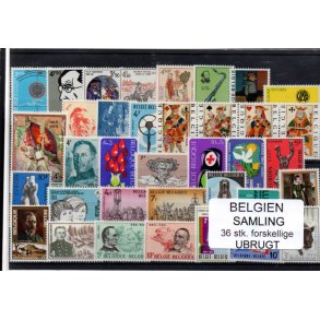 Belgien - Samling - 36 stk. Ubrugt