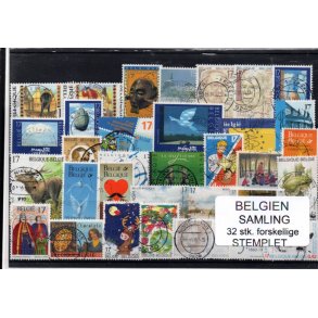 Belgien - Samling - 32 stk. Ubrugt